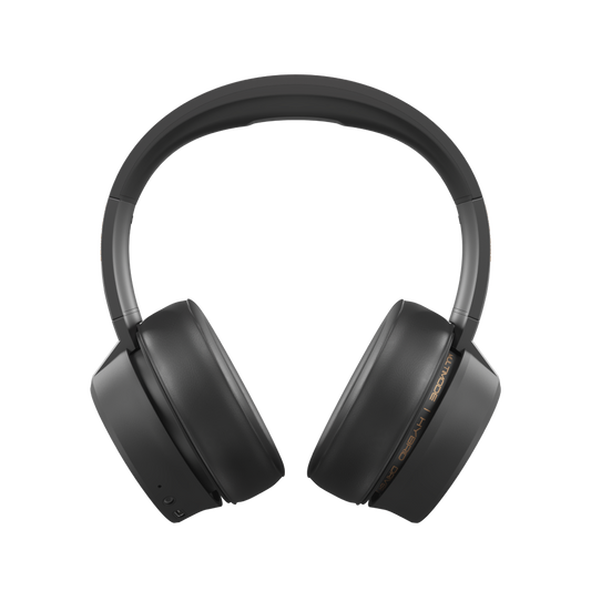 Sonic Lamb Over-Ear Headphones in Obsidian black delivers immersive bass and crystal-clear sound with hybrid driver acoustics, Experience high-quality audio for music, movies, and games with these premium over ear headphones.