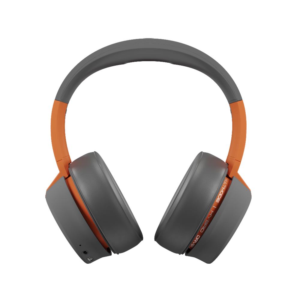 Immersive bass and crystal-clear sound with the Sonic Lamb Over-Ear Headphones in Ember gray. Featuring hybrid driver acoustics, these headphones deliver a premium listening experience for music, movies, and games.